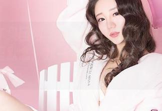 GIRLT果团网 – 认真看王婉悠的内衣写真，心里默念：我一定要控制好我的想象力！